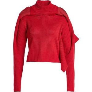 Black Y project Folded over turtleneck with extended sleeves.